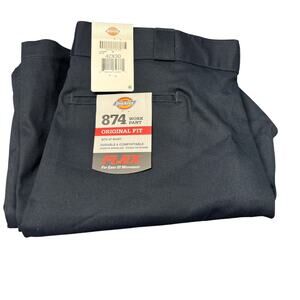 Dickies Work Pants Mens 42x30 ACTUAL 874 Flex Original Fit Navy Blue NEW